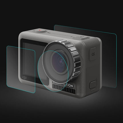9H Tempered Glass Film For Dji Action Lens And Lcd Display