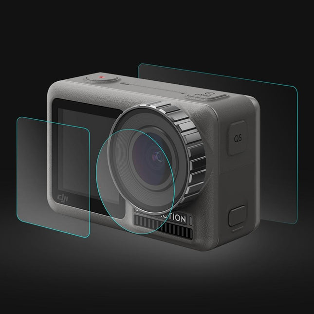 9H Tempered Glass Film For Dji Action Lens And Lcd Display