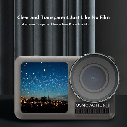 9H Tempered Glass Film For Dji Action Lens And Lcd Display