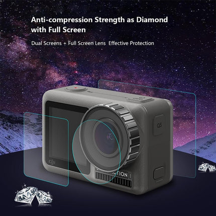 9H Tempered Glass Film For Dji Action Lens And Lcd Display