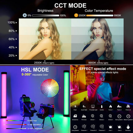 Handheld Rgb Fill Light With 135 Leds