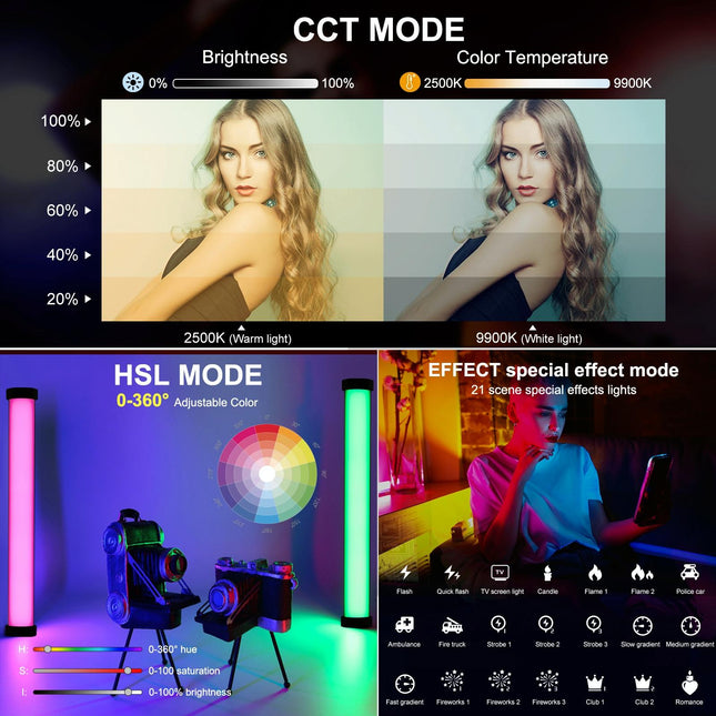 Handheld Rgb Fill Light With 135 Leds