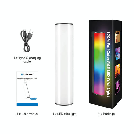 17Cm Handheld Rgb Magnetic Led Fill Light Stick - Full Colour