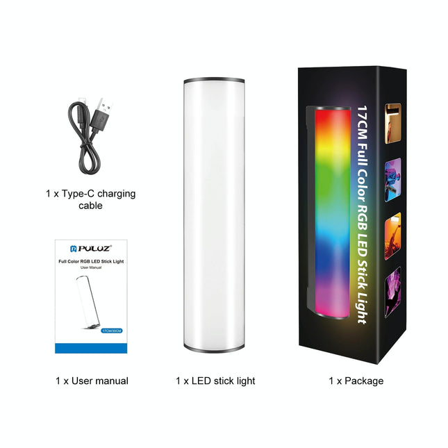 17Cm Handheld Rgb Magnetic Led Fill Light Stick - Full Colour