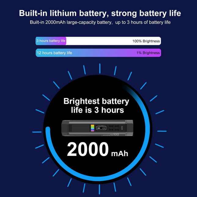 17Cm Handheld Rgb Magnetic Led Fill Light Stick - Full Colour