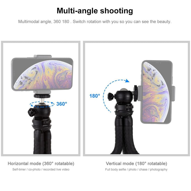 Flexible Mini Octopus Tripod With Ball Head For Slr Cameras Gopro And Cellphones - 30Cmx5Cm