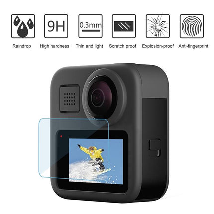 2-Pack Tempered Glass Screen Protectors For Gopro Max Lcd Display