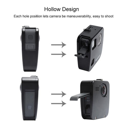 Aluminum Alloy Protective Cage For Gopro Fusion With Mount And Lens Caps