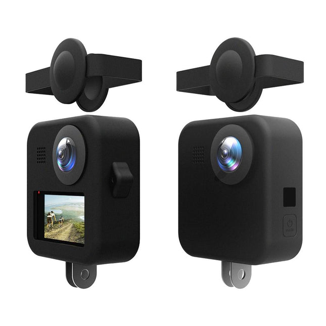 Silicone Protective Case For Gopro Max With Dual Lens Caps