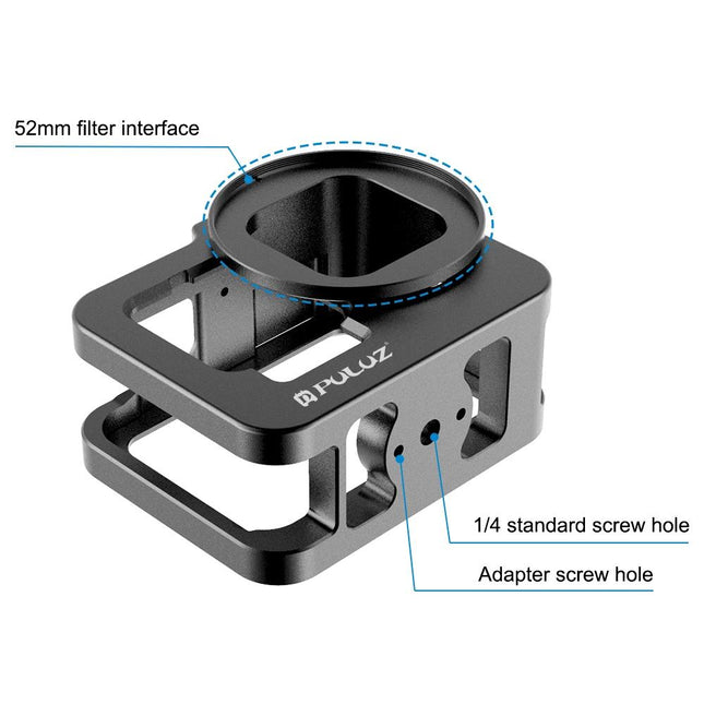 Thicken Housing Shell With Insurance Frame And Uv Lens For Gopro Hero
