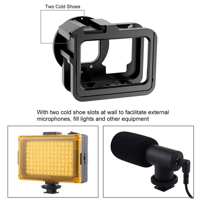 Thicken Housing Shell With Insurance Frame And Uv Lens For Gopro Hero