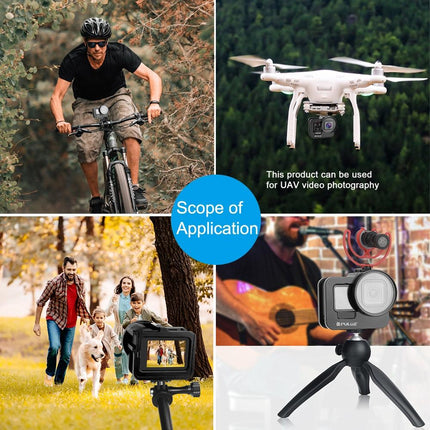 Thicken Housing Shell With Insurance Frame And Uv Lens For Gopro Hero