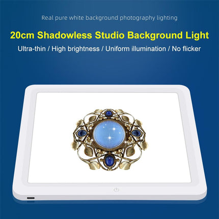 20Cm Led Light Pad For Photo Studio Box - Shadowless