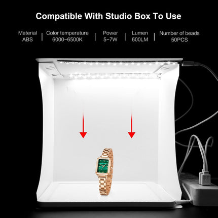 20X20Cm Mini Led Studio Light Panel & Shadowless Tent Box For Photography