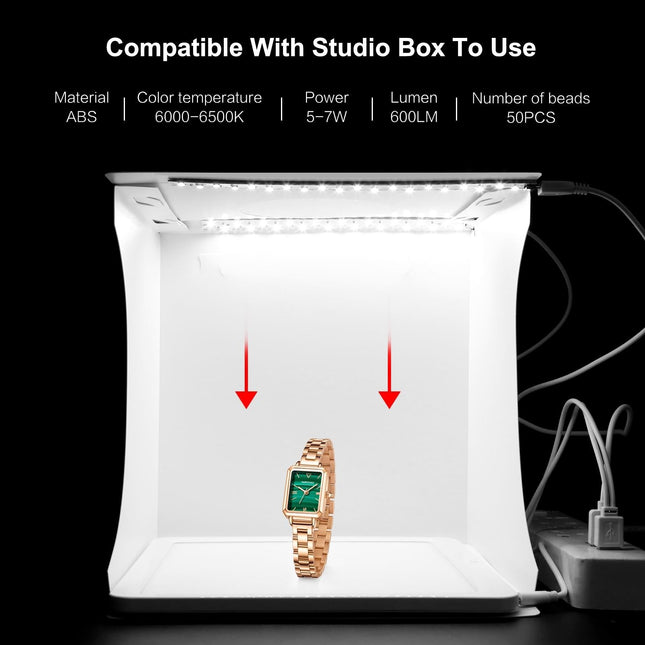20X20Cm Mini Led Studio Light Panel & Shadowless Tent Box For Photography