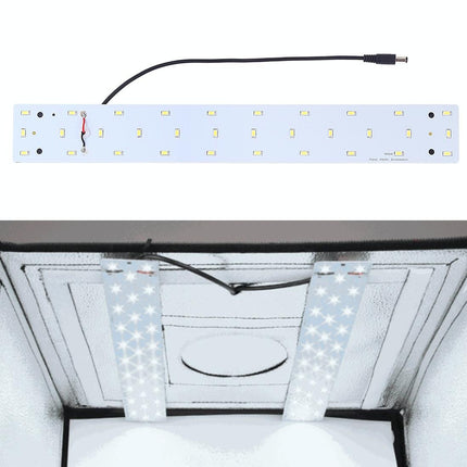 40Cm Studio Tent Light Panel - 15W 1200Lm 32 Smd 5730 5500K Aluminum Base
