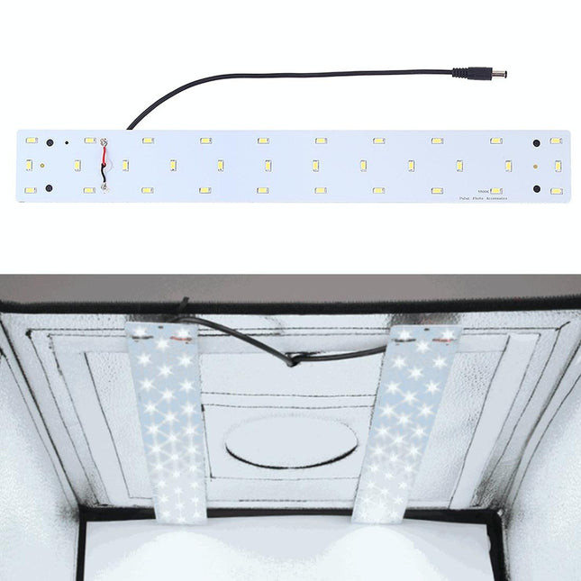 40Cm Studio Tent Light Panel - 15W 1200Lm 32 Smd 5730 5500K Aluminum Base