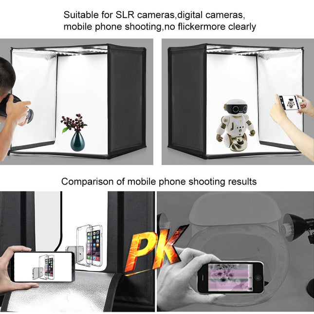 60Cm Studio Tent Light Panel - 30W 1690Lm 60 Leds Smd 5730 - 5500K Aluminum Base