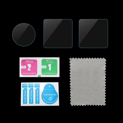 9H Tempered Glass Film For Dji Action 2 - 3-In-1 Lens With Front And Back Lcd Display