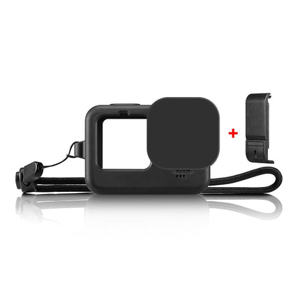 Silicone Protective Case With Wrist Strap And Lens Cover For Gopro Hero12