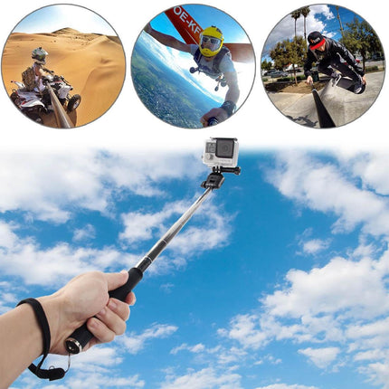 Extendable Selfie Monopod For Action Cameras - 22.5-80Cm Length