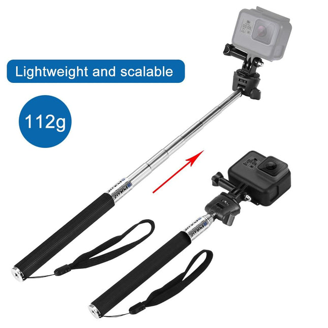 Extendable Selfie Monopod For Action Cameras - 22.5-80Cm Length