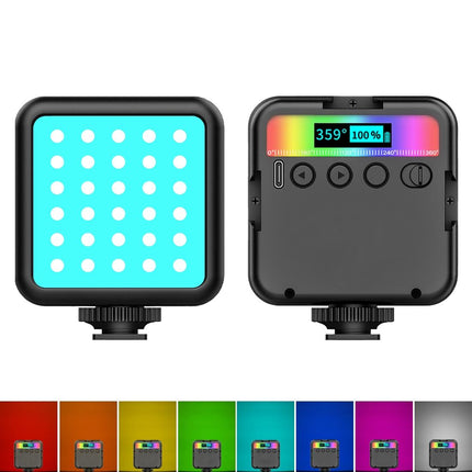 Handheld Camera Led Light - Full Colour Beauty Fill - Black