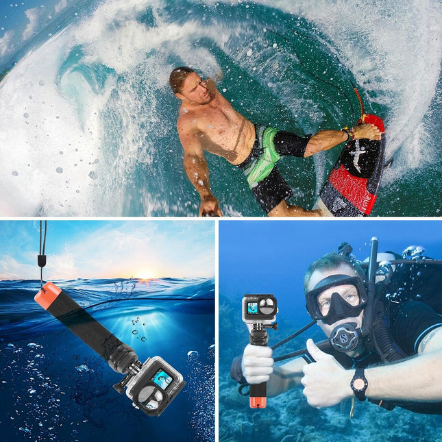 Buoyant Foam Hand Grip With Quick Release For Gopro Hero 12