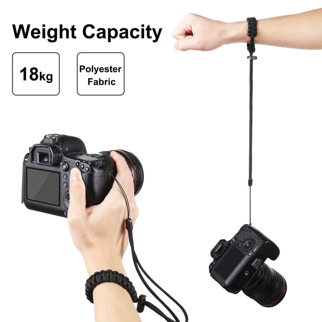 Adjustable Anti-Lost Camera Wrist Strap - Braided Sport