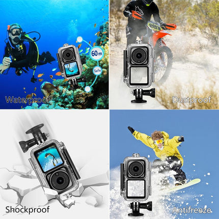 Waterproof Housing For Dji Action 2 Camera And Combo