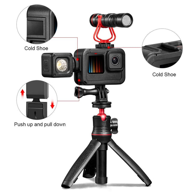 Expandable Cage With Side Cover For Gopro Hero 9-12