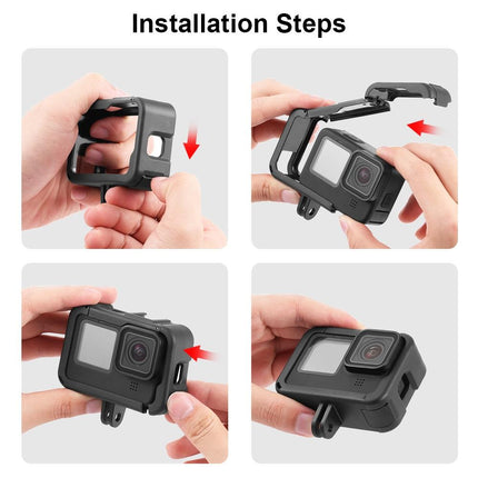 Expandable Cage With Side Cover For Gopro Hero 9-12