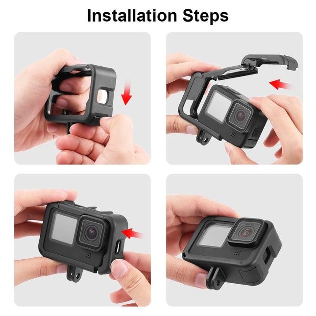 Expandable Cage With Side Cover For Gopro Hero 9-12