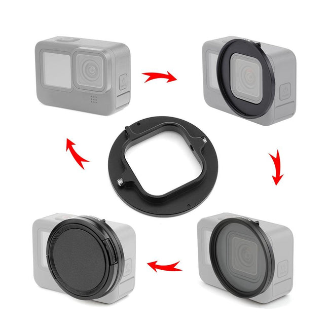 52Mm Cpl Uv Lens Filter + Adapter Ring For Gopro Hero12