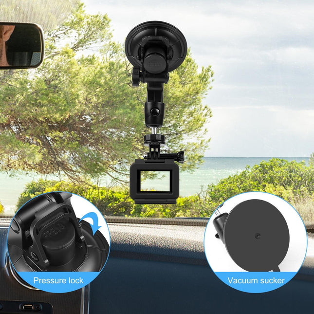 Universal Car Phone Mount With Suction Cup And Tripod Adapter