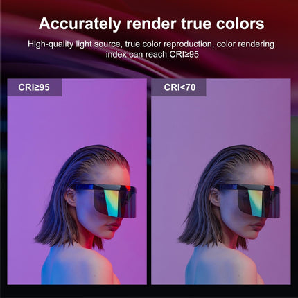 Handheld On-Camera Led Light With 2500-9900K & Rgb Fill For Photography