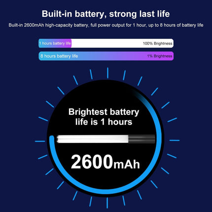 Handheld Rgb Beauty Fill Light - Metal Body 2500-9000K