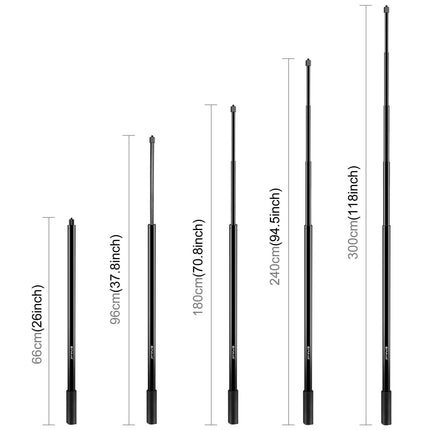 3M Metal Selfie Stick For Insta360 One Rs X2-X4