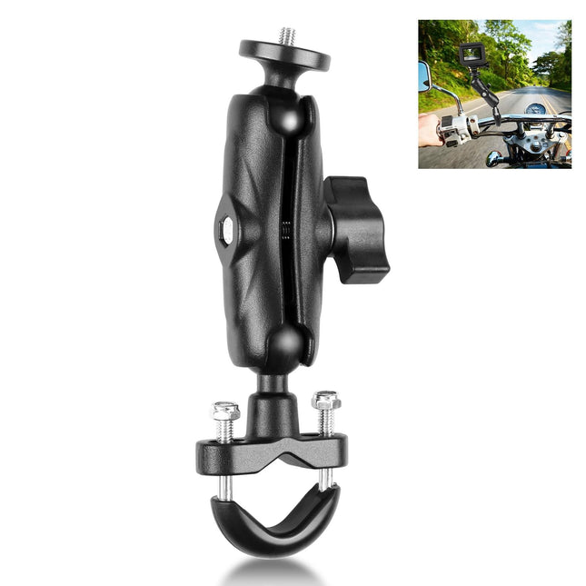 Motorcycle Handlebar Fixed Mount U Bolt Base Holder For Gopro And Other Action Cameras