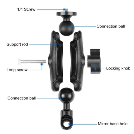 Universal Motorcycle Camera Mount For Gopro And Action Cams