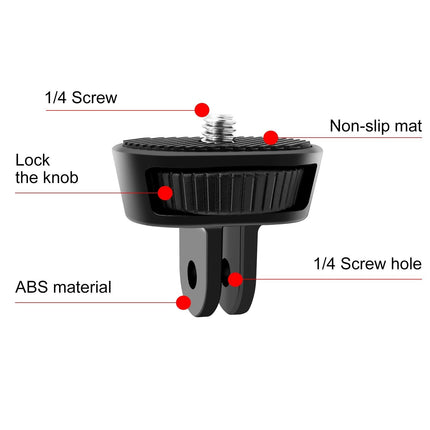 Adjustable Action Camera Tripod Adapter - 1 / 4 Screw