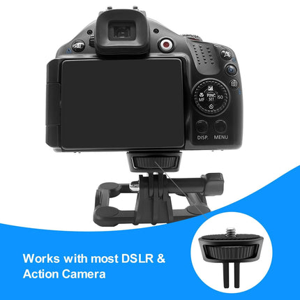 Adjustable Action Camera Tripod Adapter - 1 / 4 Screw