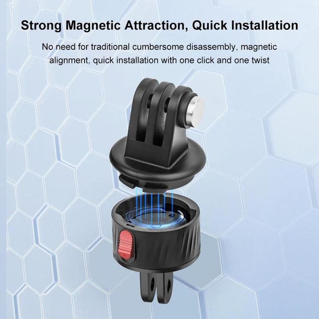Magnetic Base Action Camera Adapter For Gopro And Action Cameras