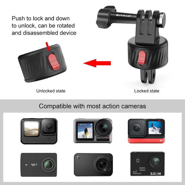 Magnetic Base Action Camera Adapter For Gopro And Action Cameras