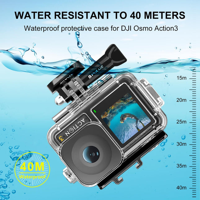 Waterproof Diving Case For Dji Action 3 / 4 - 40M Depth