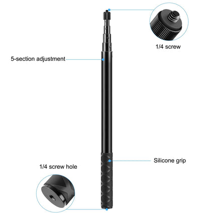 Metal Selfie Stick For Insta360 One Rs X2 X3 X4 - 150Cm