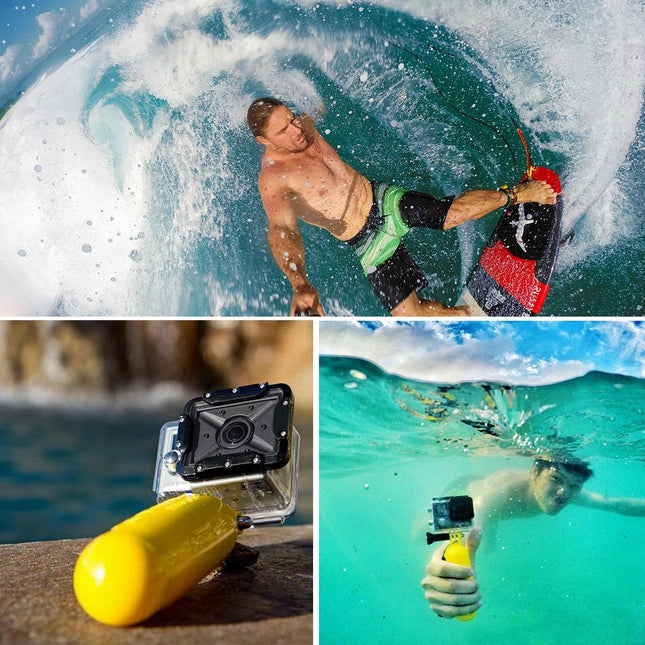 Universal Floating Handle For Action Cameras With Strap