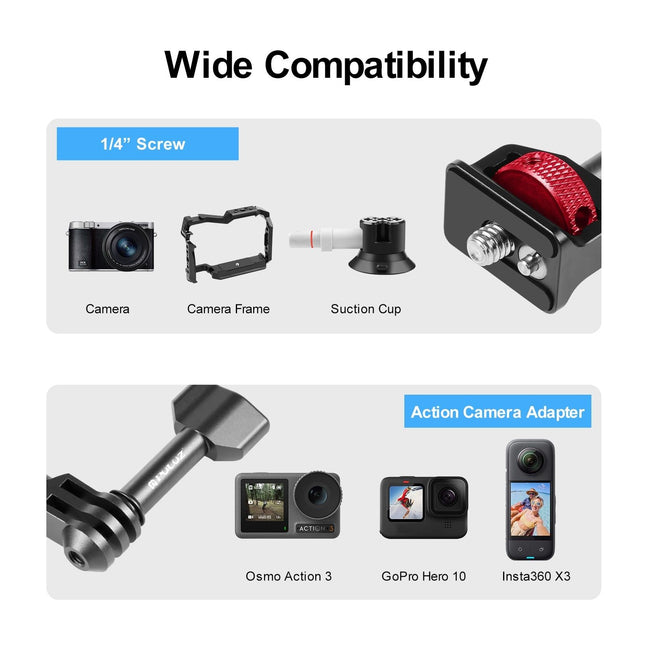 Versatile Aluminum Magic Arm Mount - Black