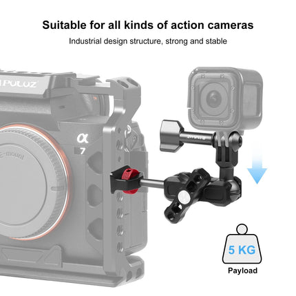 Versatile Aluminum Magic Arm Mount - Black