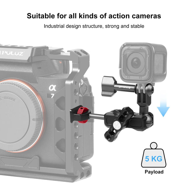 Versatile Aluminum Magic Arm Mount - Black